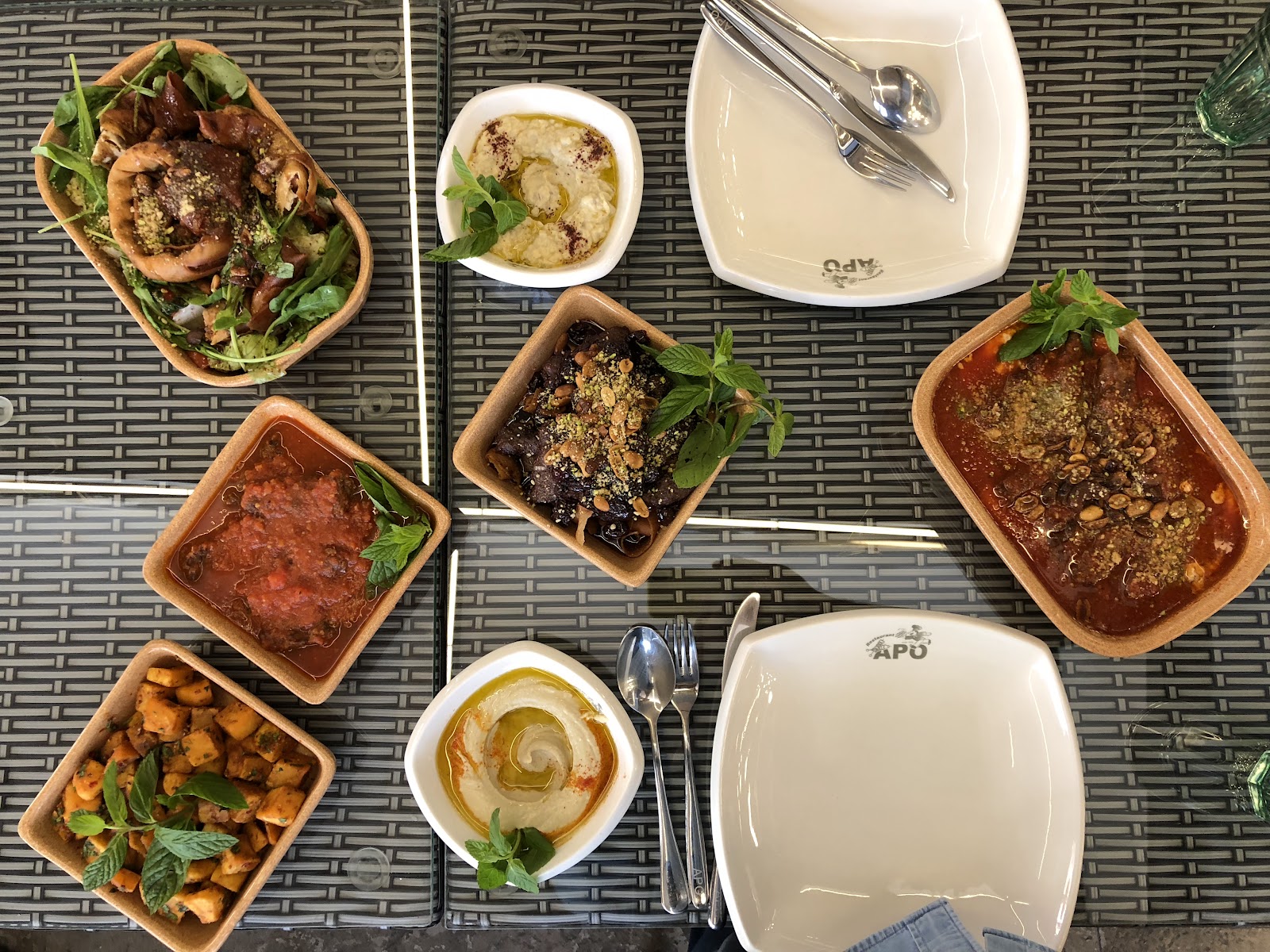 The mezze table