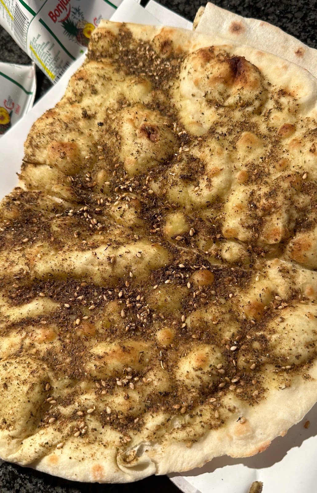 Za'atar, wood-fired