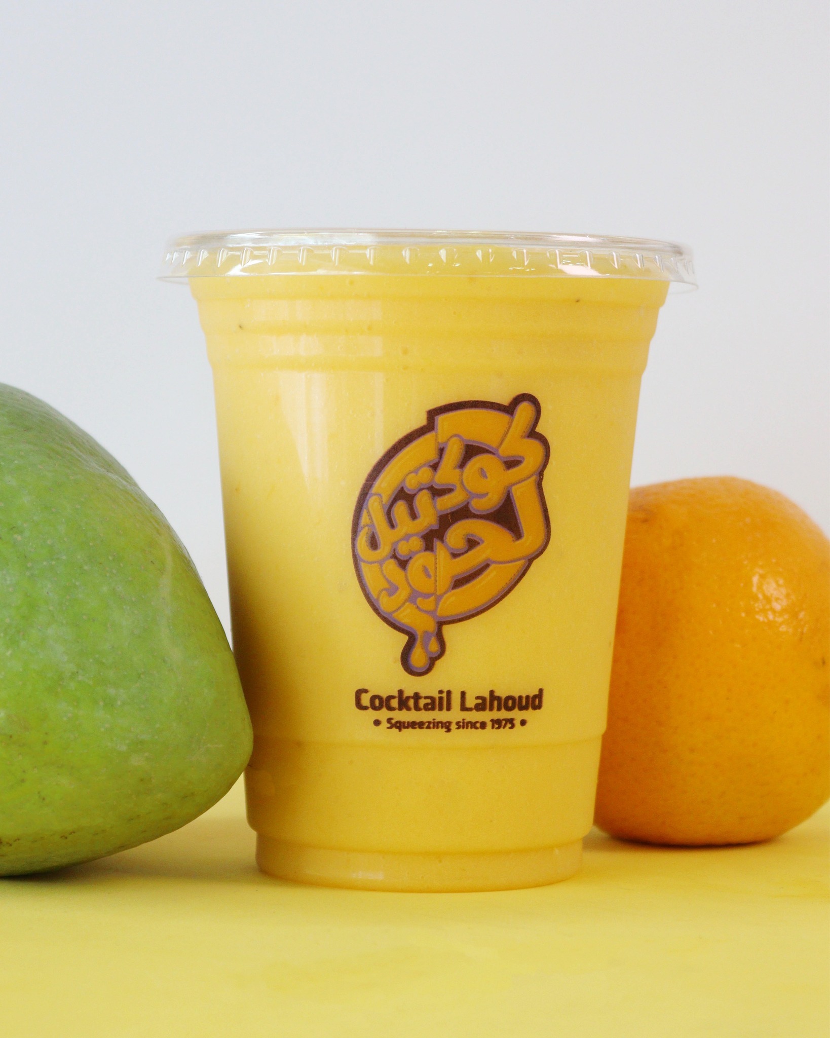 A fresh mango cocktail from the counter