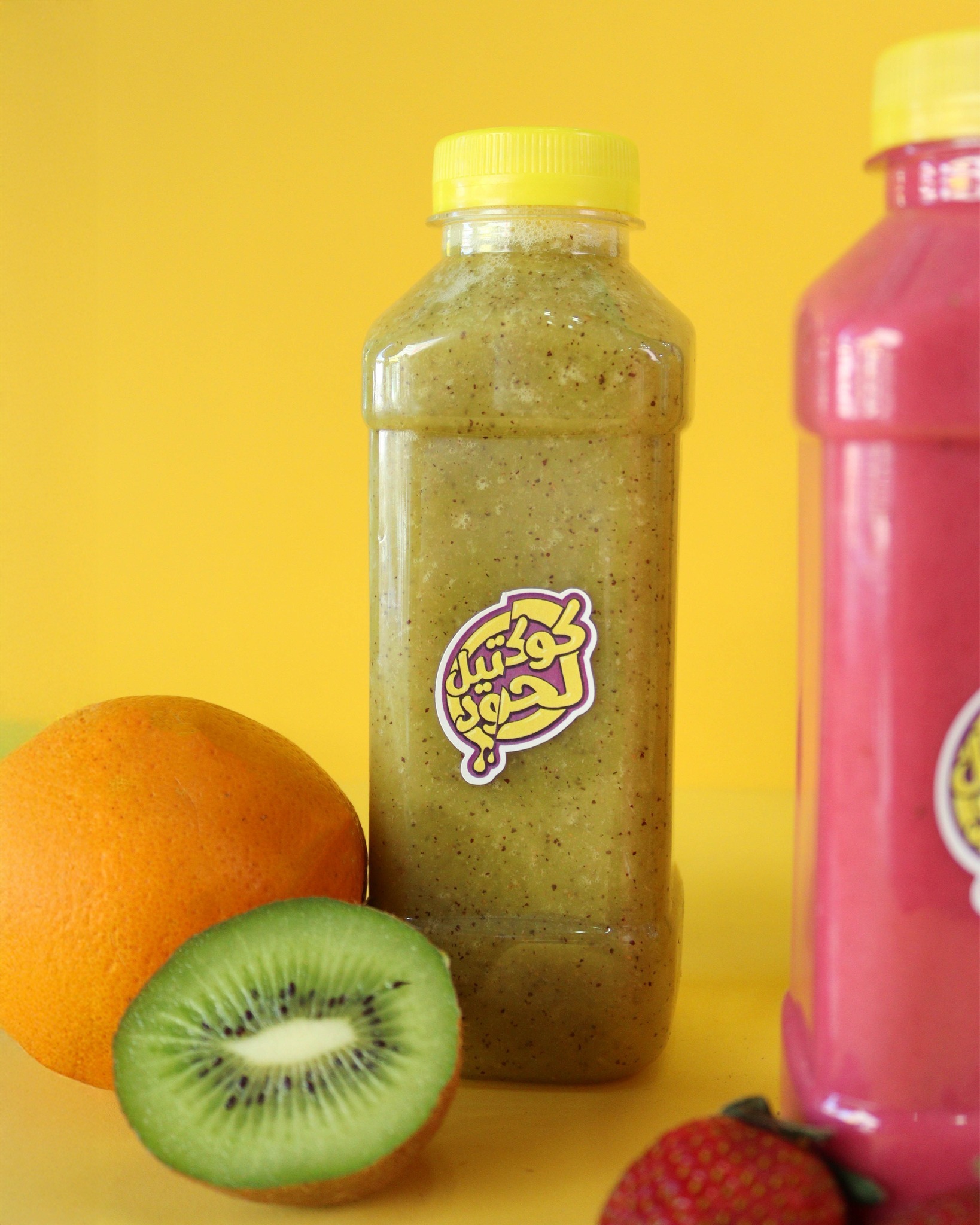 Bottled juices from the counter