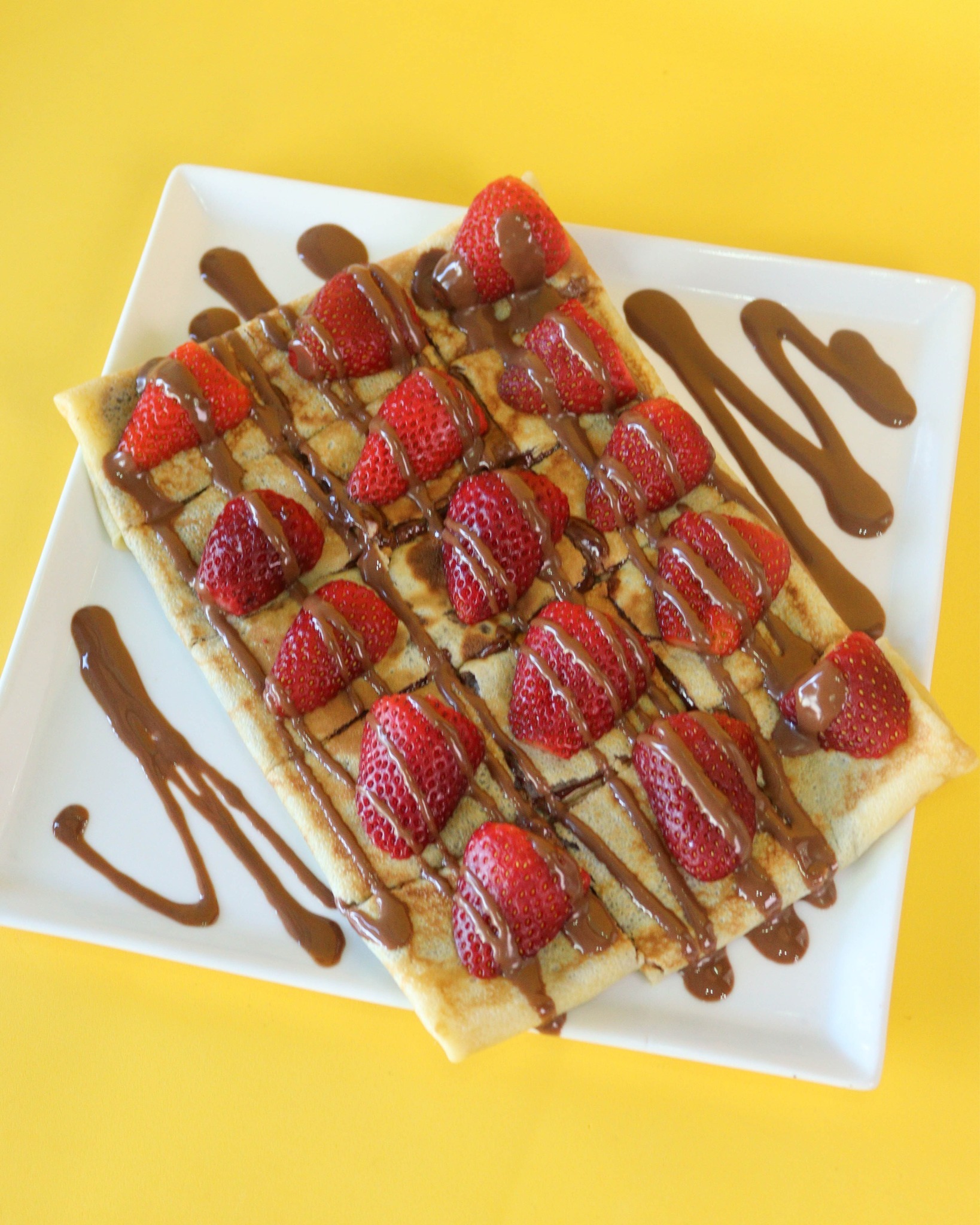 A strawberry crepe
