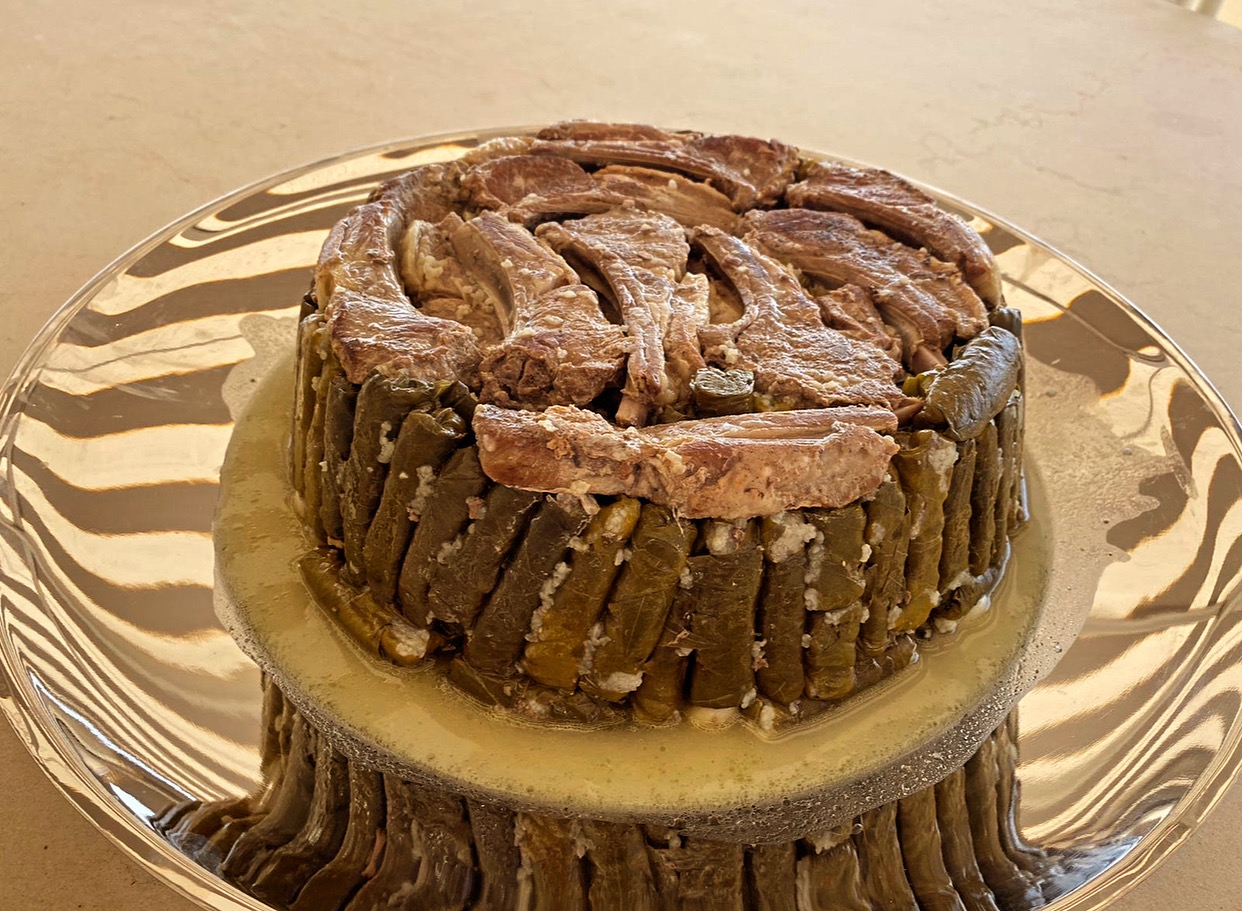 A chocolate mousse cake finished with curls