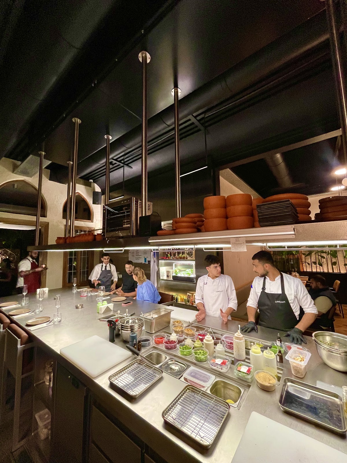 the open kitchen