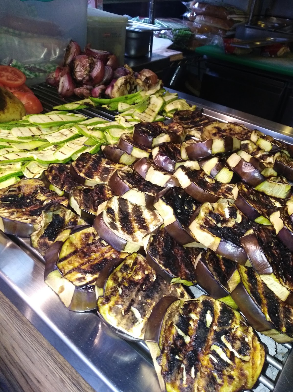 The vegetable grill