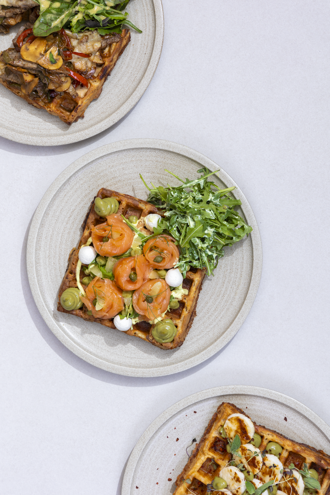 loaded waffle plates