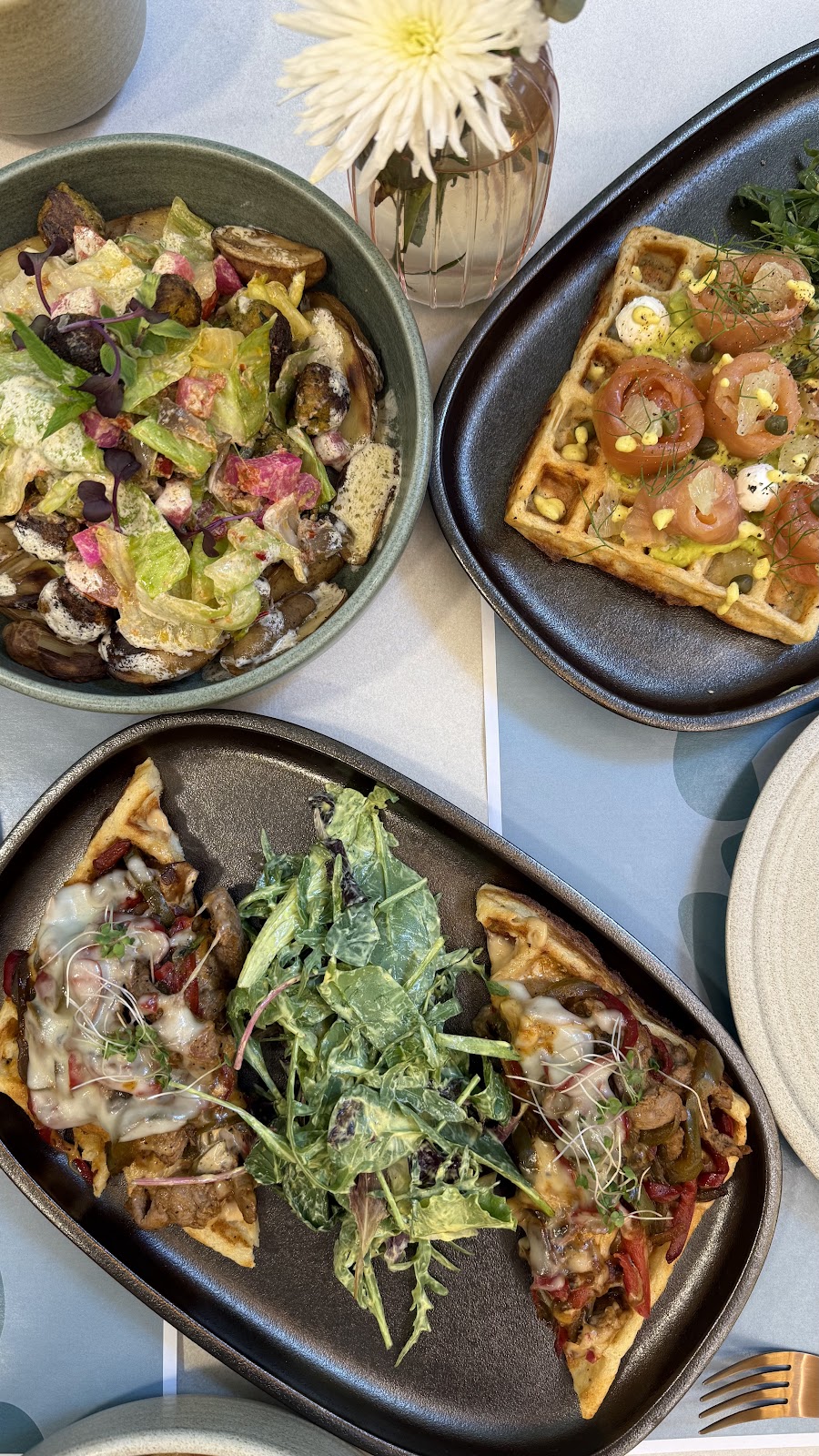 The waffle plates