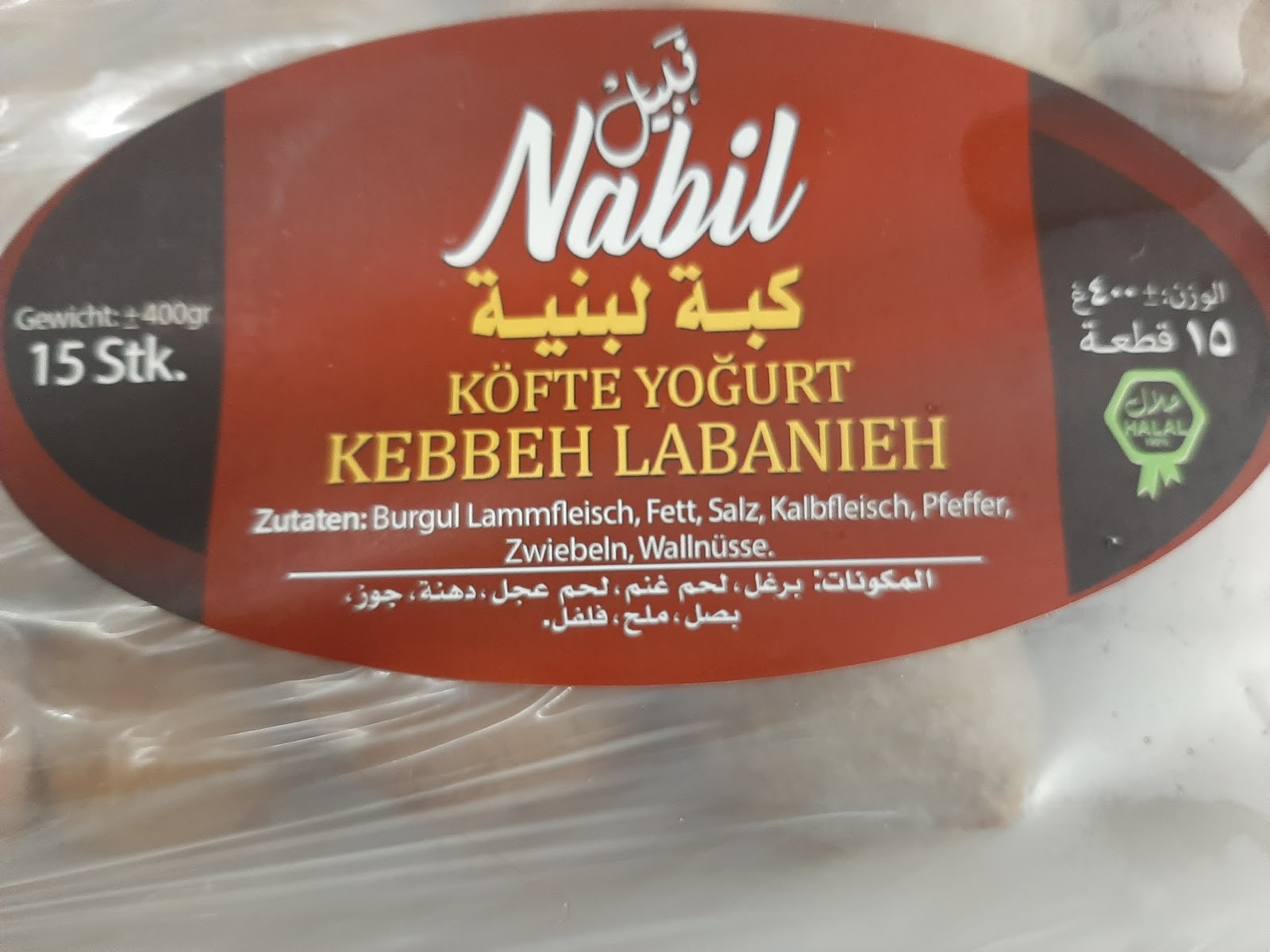 Tiefkühl-Spezialitäten wie Kibbeh
