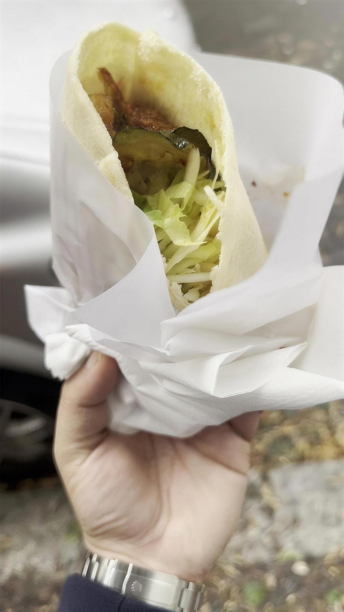 Wrap auf die Hand