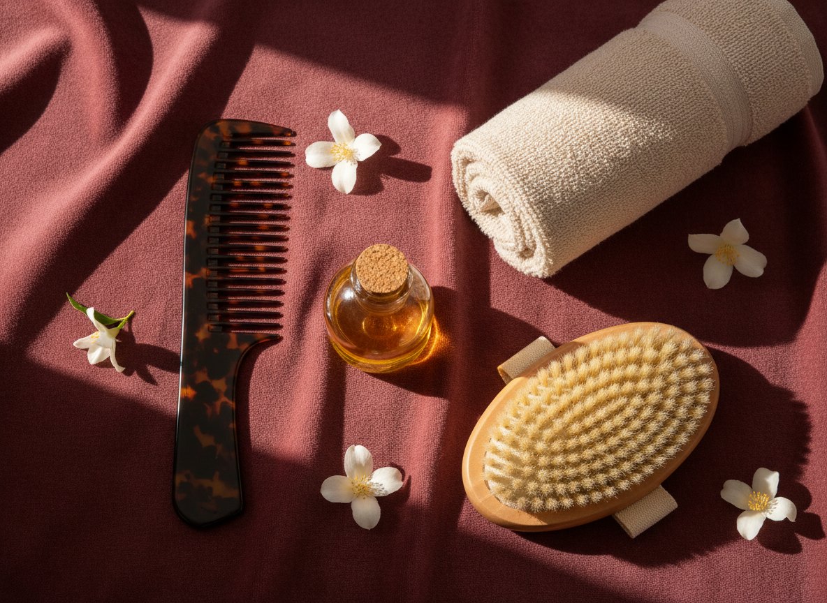 Schere, Kamm und Jasmin — Werkzeug des Handwerks