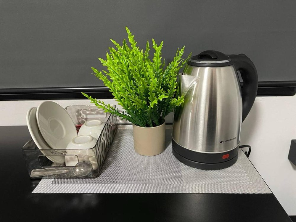 Kettle and fridge