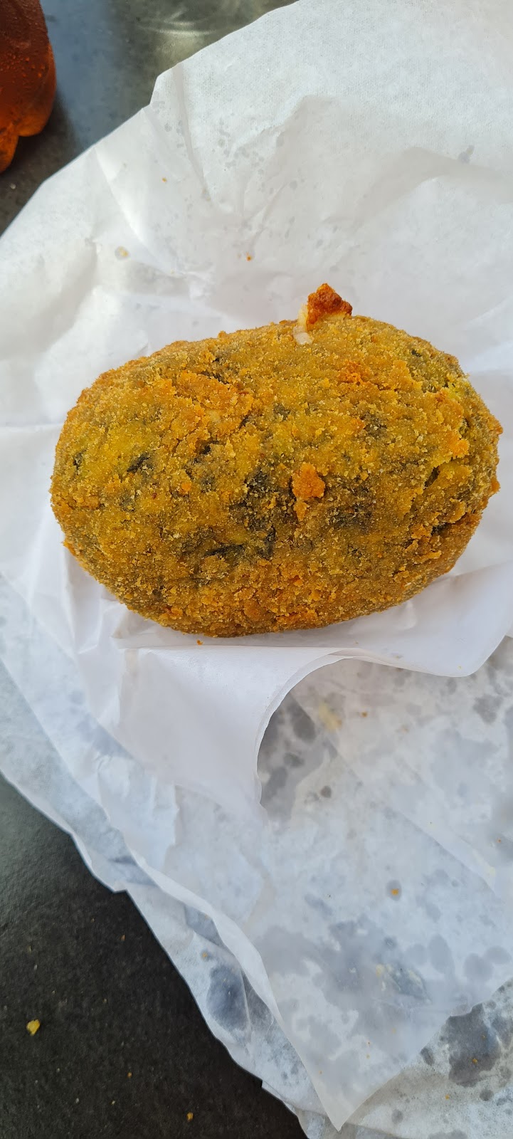 Arancina con spinaci