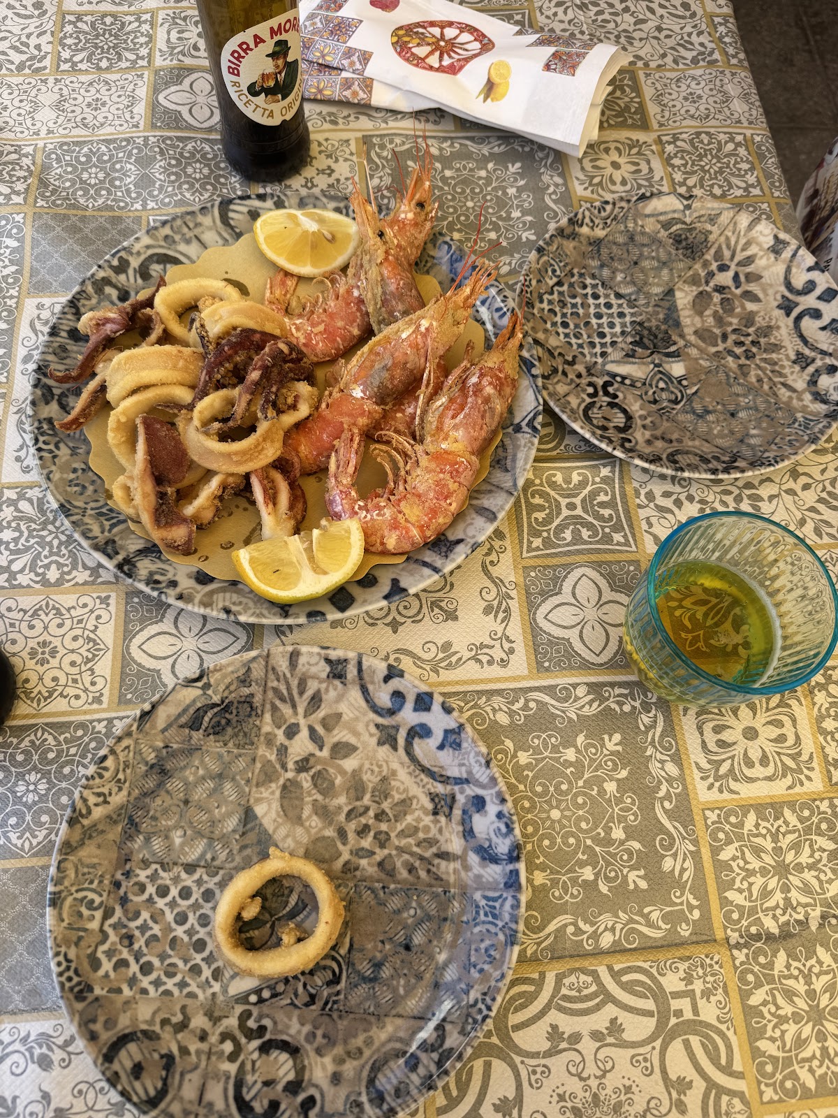 Frittura di calamari e gamberi
